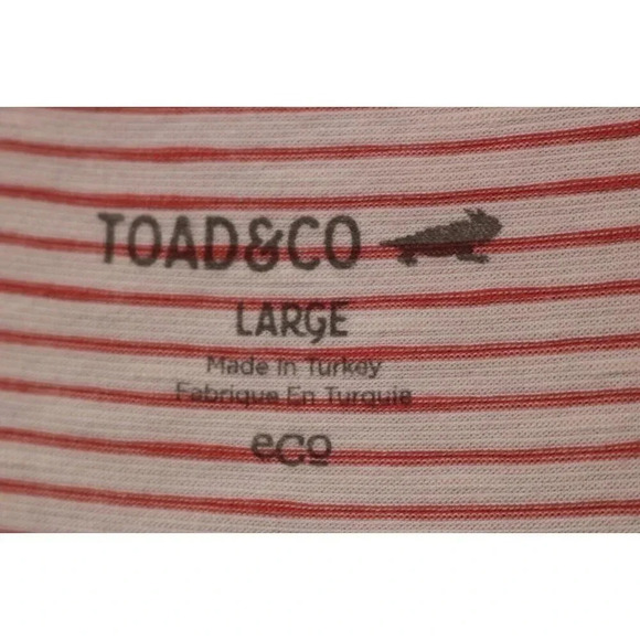 Toad & Co. Fit & Flare Striped Dress-Pockets-Large-Organic Cotton Blend-Outdoors - Picture 3 of 7